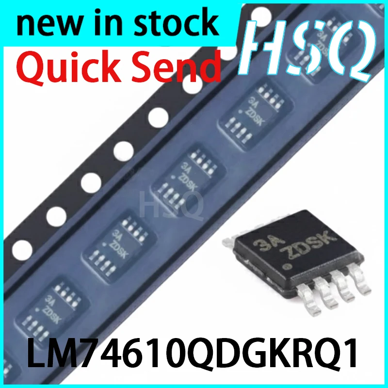 2PCS New LM74610QDGKRQ1 VSSOP-8 0.48V To 42V IQ Automotive Ideal Diode Controller