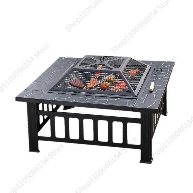 Outdoor courtyard fireplace Tea-making stove Heating table Barbecue grill Firewood stove Heating Firewood stove