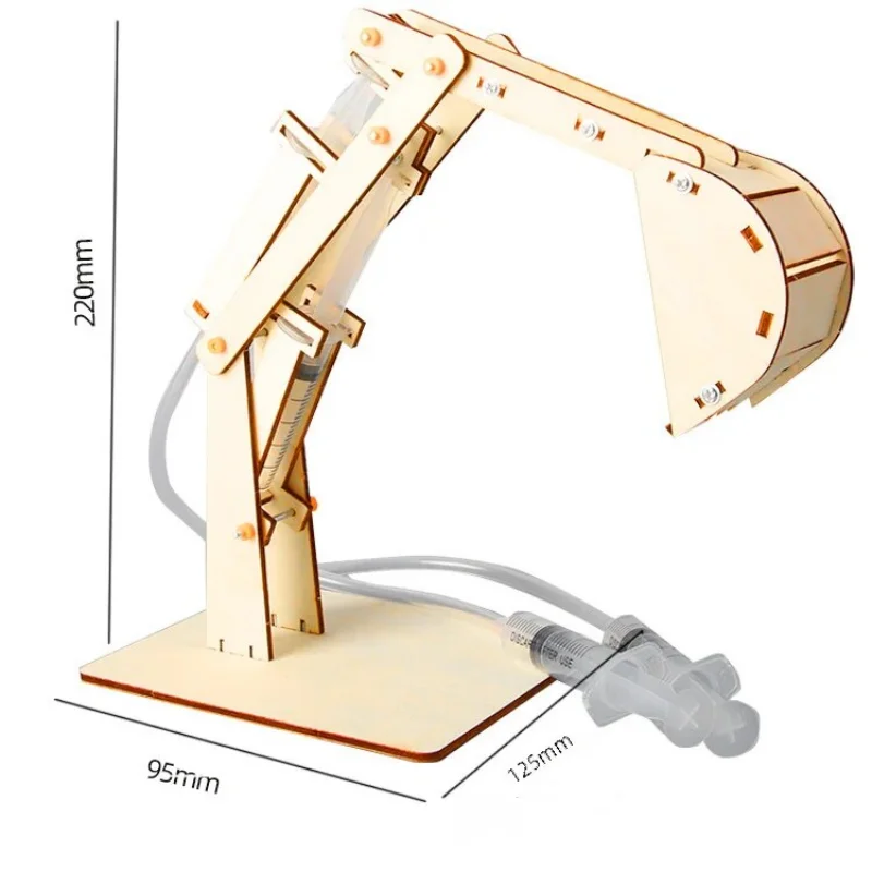 DIY Excavator Toy Technology Production Hydraulic Students Scientific Experiment Materials Science Education Learning Toys Gift