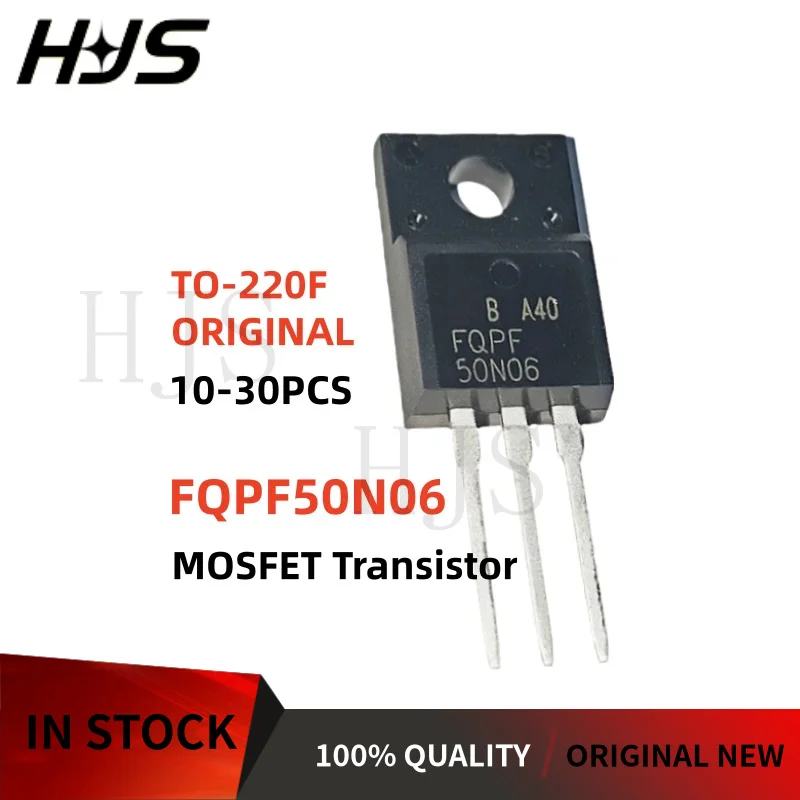 10~30PCS Original Brand New FQPF50N06 FQPF 50N06 TO-220F MOSFET field-effect transistor