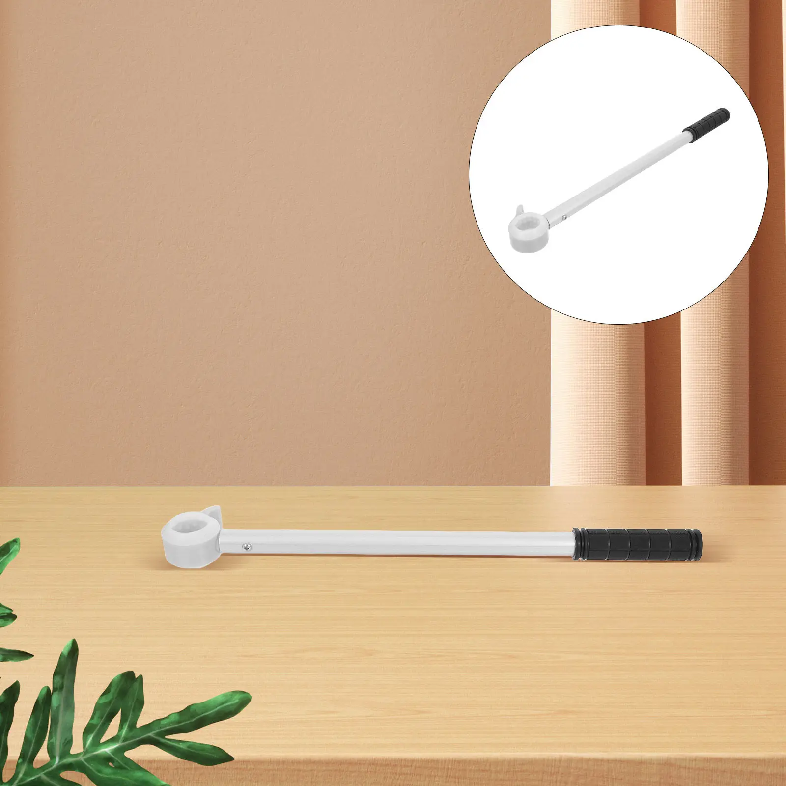 Window Opener Tool Q Shaped Metal Long Rod Hook Easy Open for High Windows Bedroom Kitchen Living Room School Blinds Openers