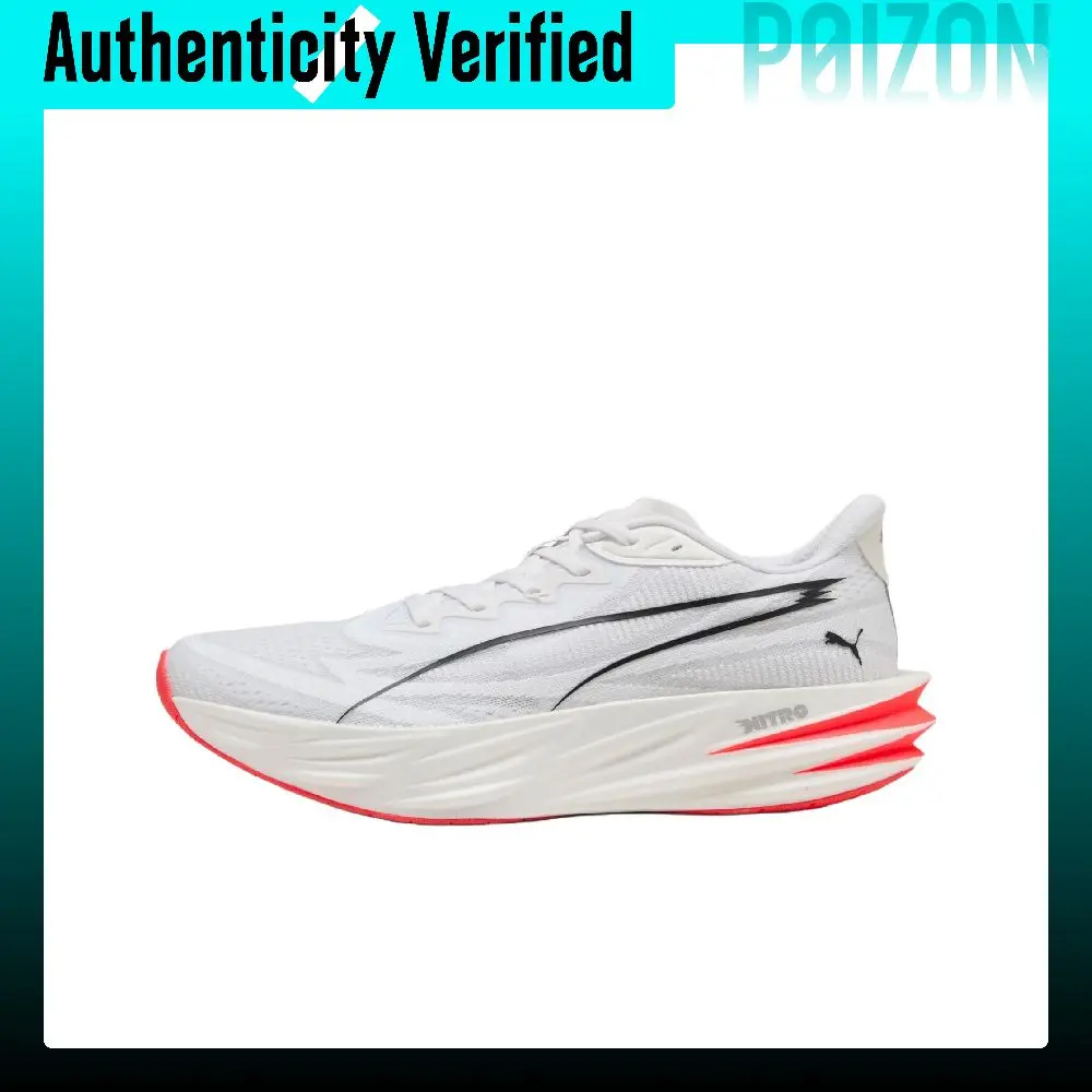 PUMA Deviate Pure NITRO Running Shoes Men's Low-top White Black Red 313904-06