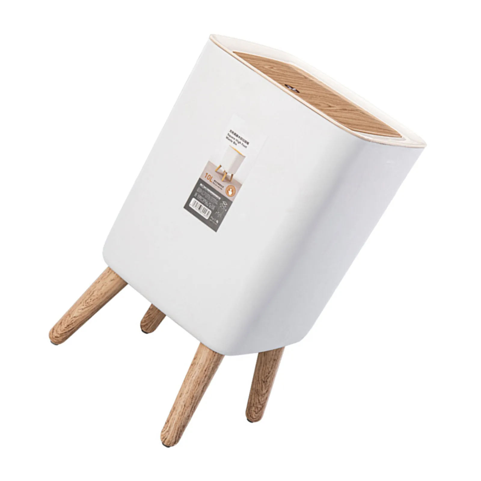 

Press Type Trash Can Large Capacity Plastic Waste Bin with Lid for Bathroom Kitchen Toilet Garbage Bin Rubbish