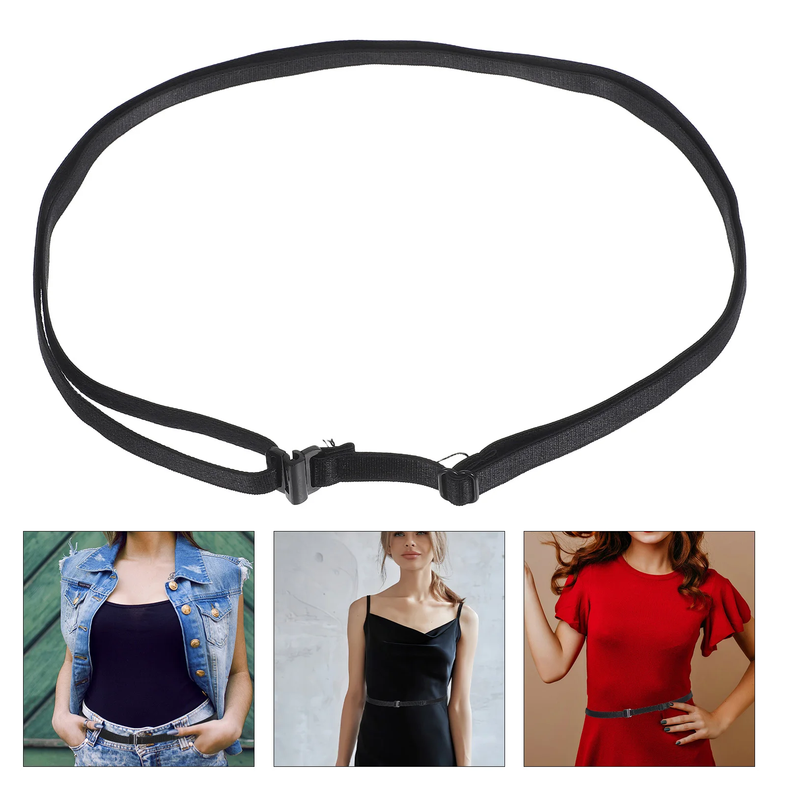 

Elastic Invisible Waist Belt Adjustable for Tucking Shirts Jeans Waist Tightening Comfortable Fashion Band