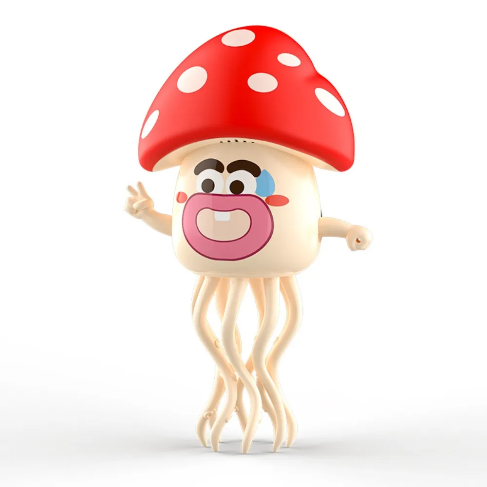 Plastic Electric Dancing Octopus Mushroom head Interactive Crawling Interactive Octopus Craft Decor Collection