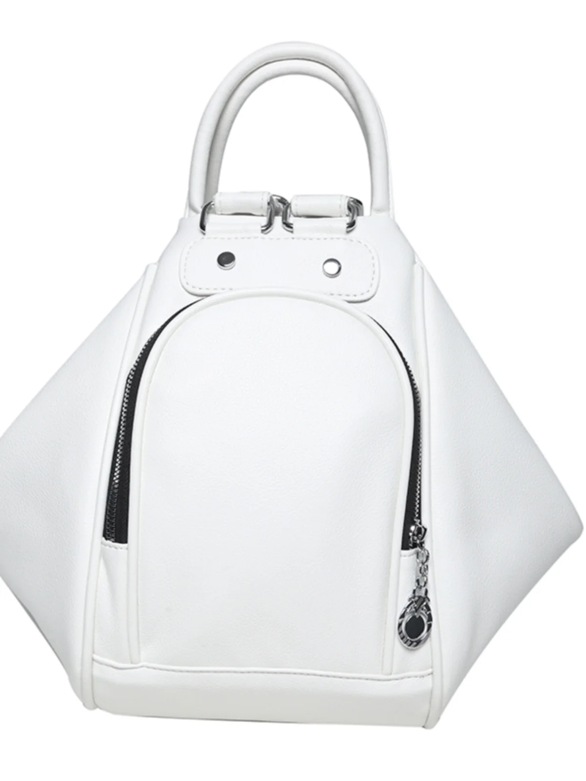 Casual Travel Women's Bapa Versatile Simple Double oulder Bag Student Bookbag Soft Surface Zipper Closure Pure Color