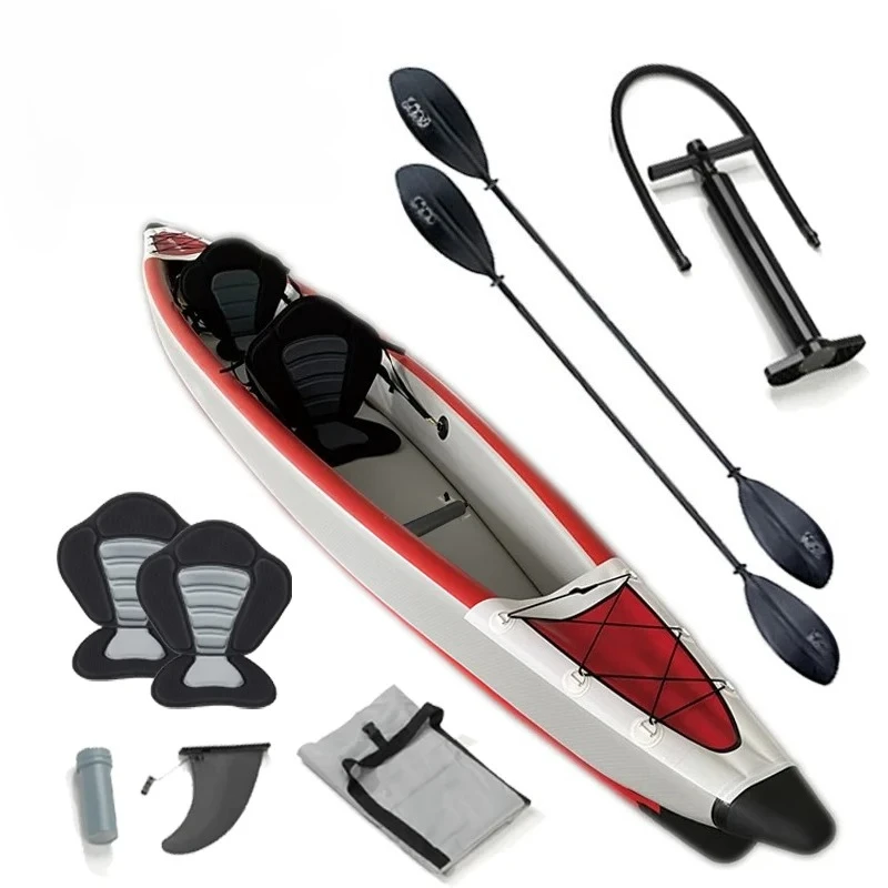 Canoe/kayak Set Drop Stitch Paddle Rowing Boats 2 3 Person Touring Kayaks Inflatable Foldable Sit On Top Canoe Kayak