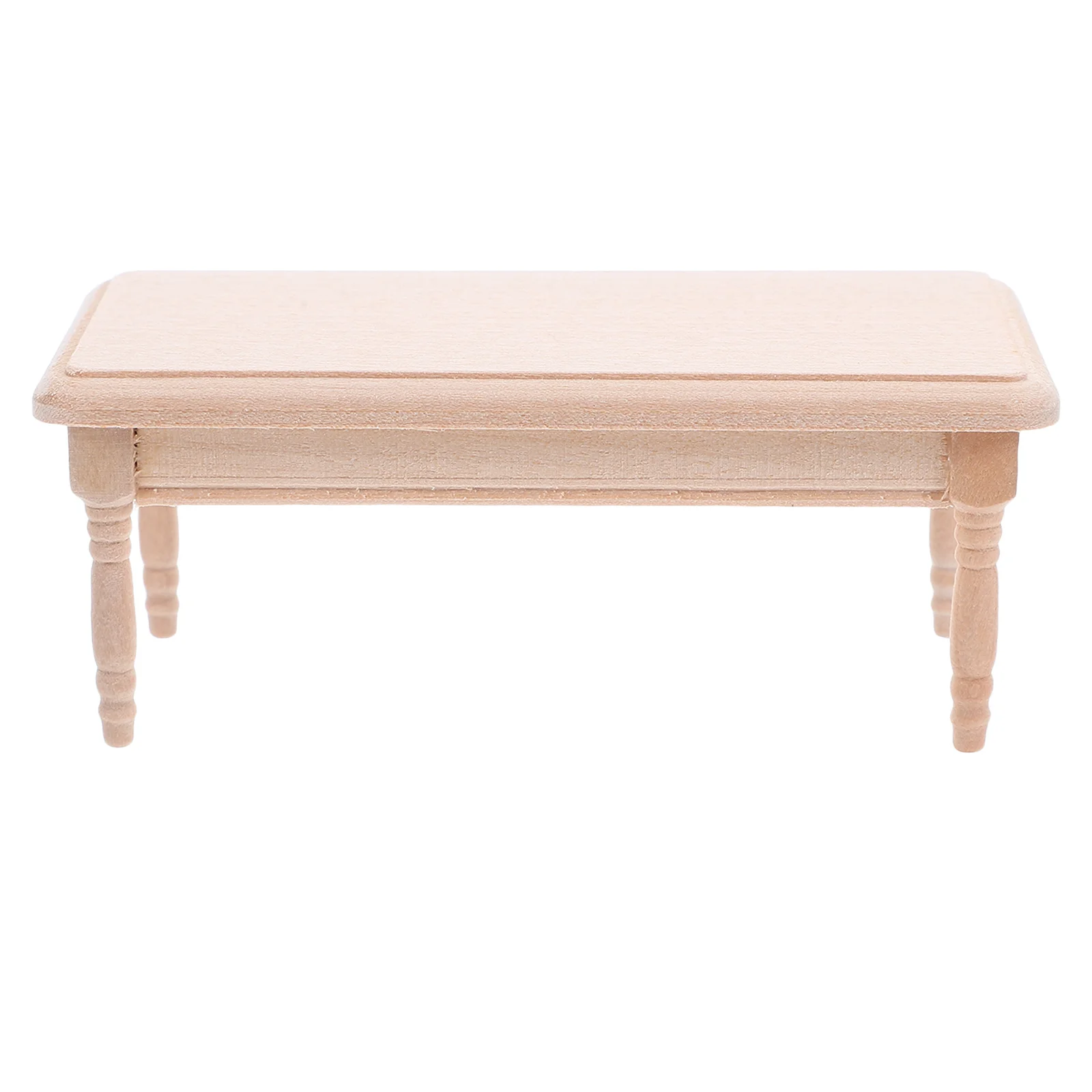 Cajón de mesa de centro de madera en miniatura, escala 1, 12, muebles de casa de muñecas en miniatura de madera sin terminar, accesorios para sala de estar