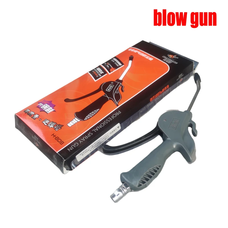 High Pressure Dust Blowing Gun Pneumatic Hardware Tool Dust Removal Gun Blowing Air Soot Blowing Gun Air Pump Extended Nozzles