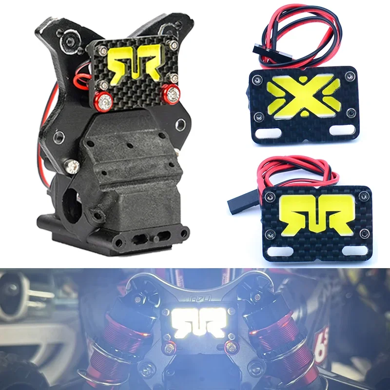 Simulation LED Carbon Fiber Headlights for 1/8 ARRMA TYPHON 6S V4 V5 TLR TUNED 4X4 BUGGY Truck Car