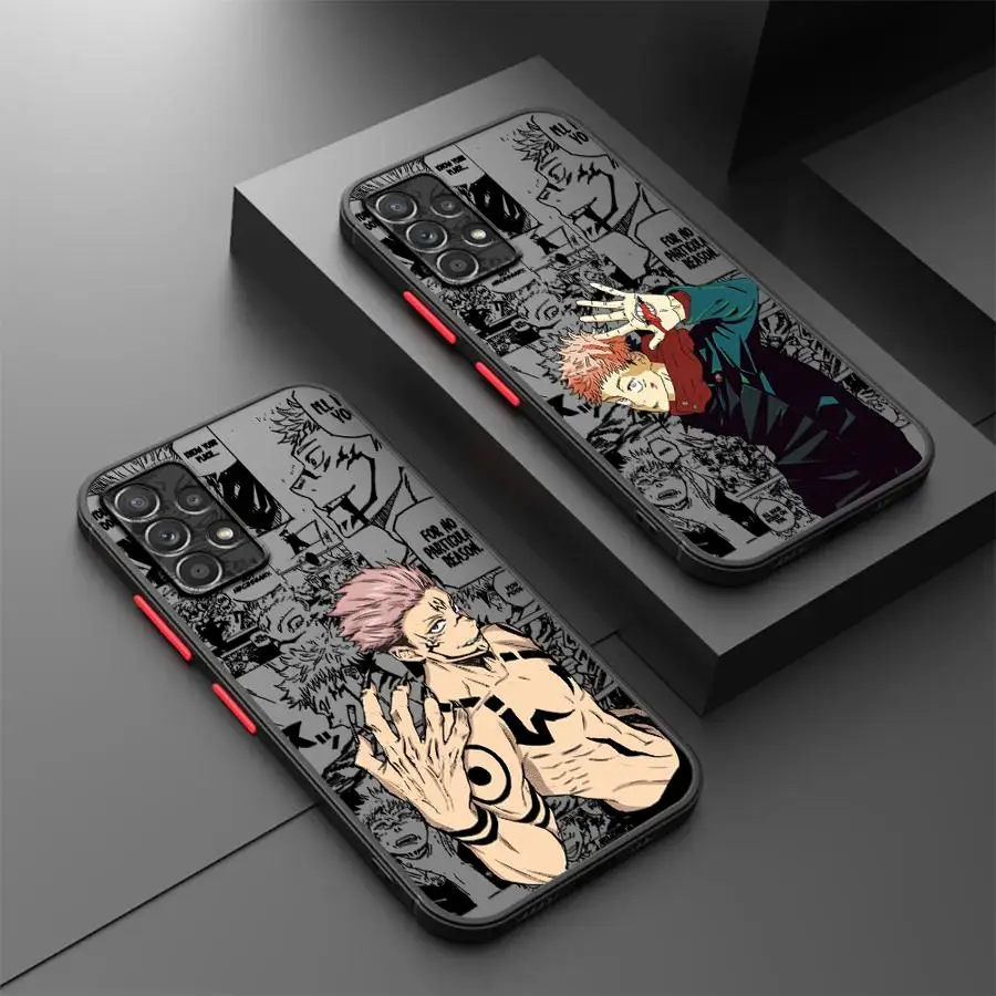 Anime Jujutsus Yuji Case for Samsung Galaxy A57 A53 A33 A37 A14 A23 A16 A15 A54 A34 A36 A56 A55 A35 A72 A17 A52 Phone Cover