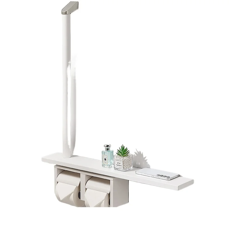 

Toilet armrest Elderly safety support frame Get up aid toilet toilet paper rack