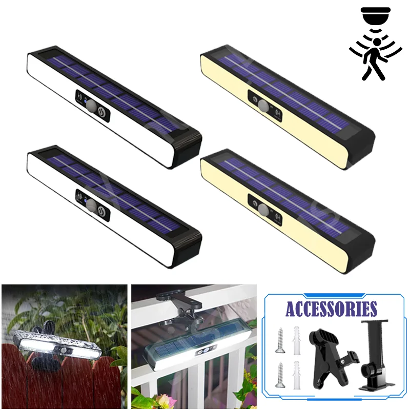 

Clip On Solar Motion Lights Outdoor Waterproof,Solar Fence Lights Outside with 36 LEDs, Portable Solar Powered Security Light
