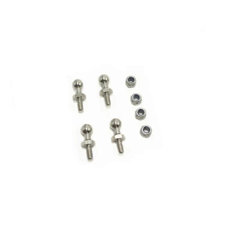 Front Rear Shock Ball Head Screw Fit WLtoys 144001 124017 124019 RC Buggy Upgrade Parts