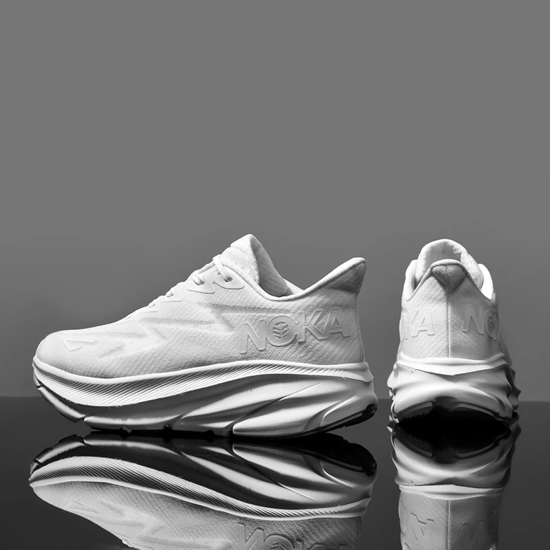 EZIIOT fashion men and women couples casual sports running shoes comfortable breathable white size 39-45