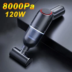 EAFC Wireless Car Vacuum Cleaner Handheld Mini Vaccum 8000Pa 120W High Suction Reacharageable For Home Car Cleaning Wet Dry