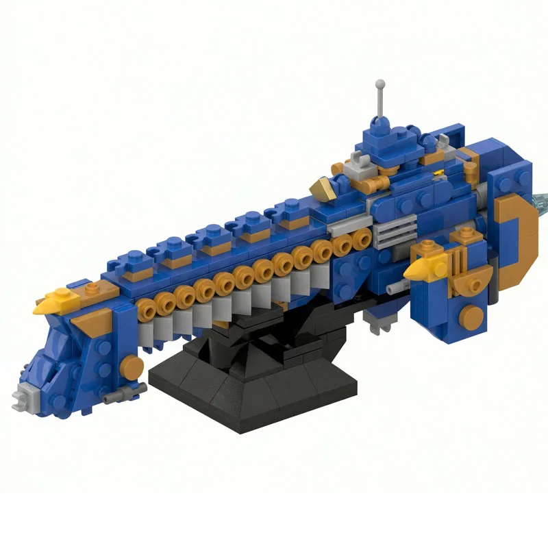 Building Block Super Spaceship Transport Construction Model, 366 Pieces, Birthday Toy, Christmas and New Year Gift
