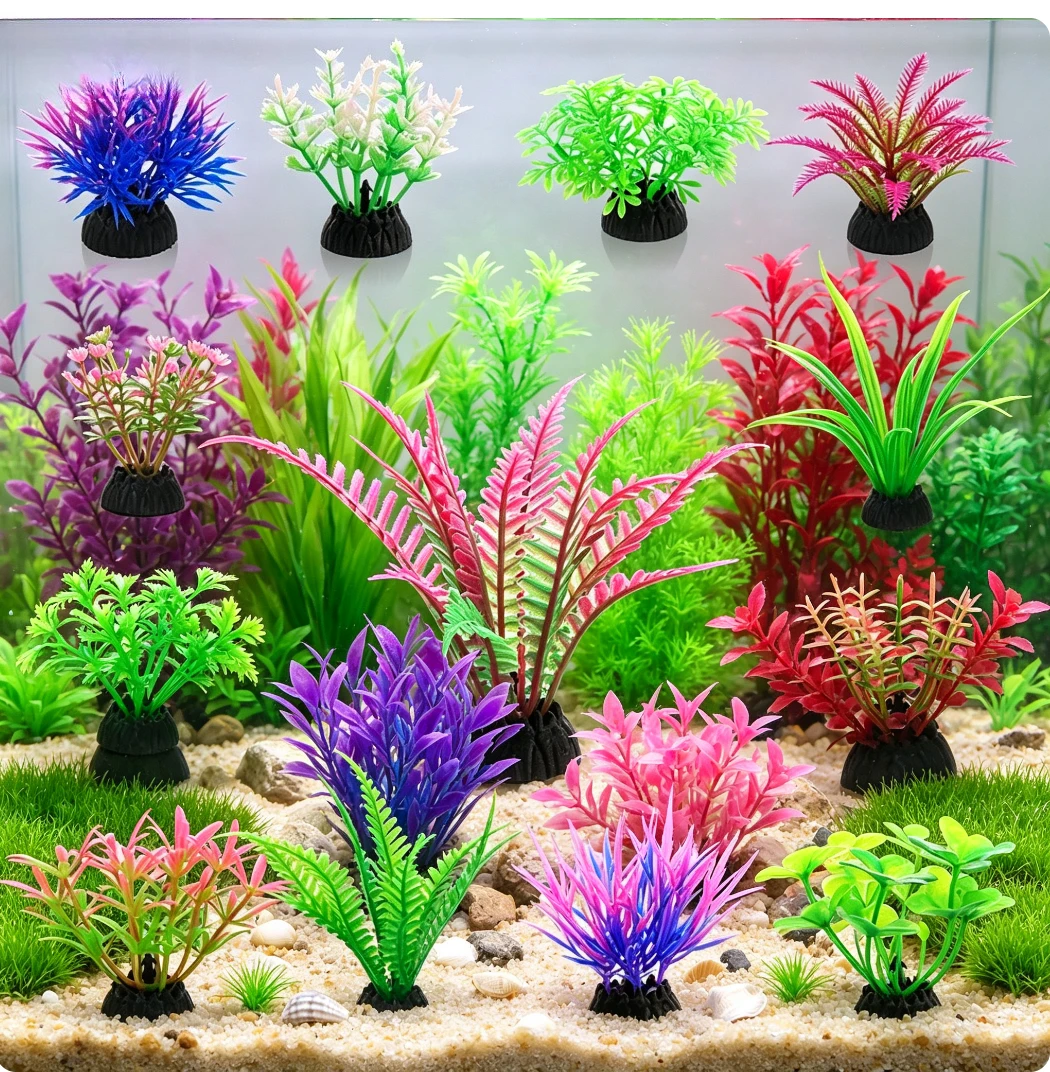 Aquarium Planted Sand - Tanaman Akuarium Buatan dari Plastik, Hiasan
