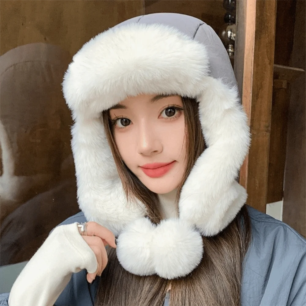 Casual Windproof Winter Pilot Hat Anti Fog Beanie Caps Cycling Lei Feng Hat Earflap Warm Warm Ski Hat Skiing