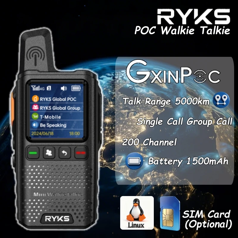 

RY-G350 для global ptt рация 4g android 4g радио рация vhf uhf