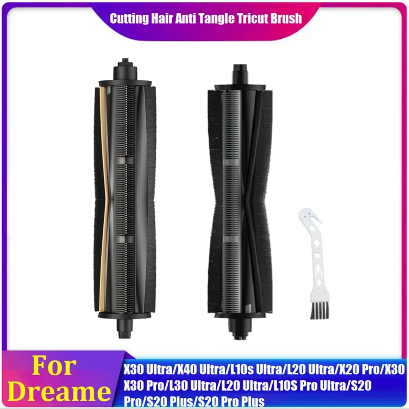 For Dreame X40, X30 Pro, X20 Pro Plus, L10S Ultra, L20 Ultra, L10 Plus Anti-Tangle Hair Tricut Brush Vacuum Accessory