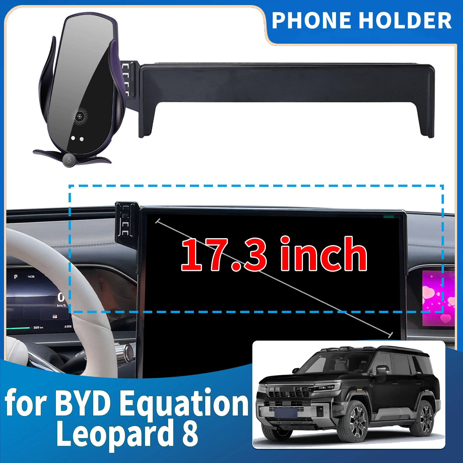 

fit for BYD Equation Leopard 8 2025 2024 Integrated Screen Mount Phone Holder Mount Car accessoires