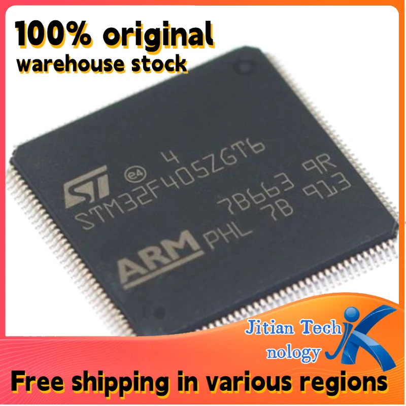 1PCS 100% New STM32F405ZGT6 LQFP-144 Embedded Microcontroller Chip Channel direct sales