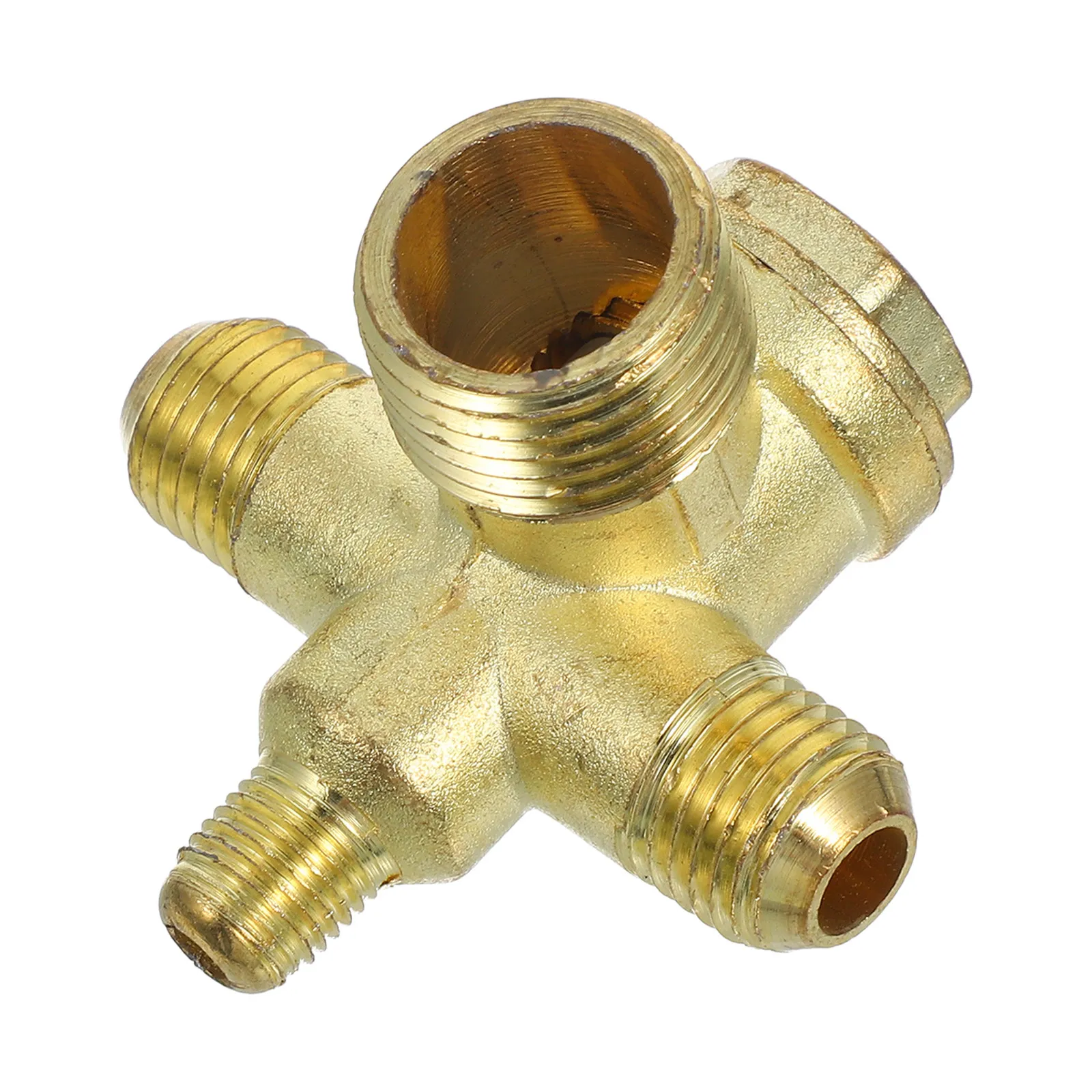Threaded 4 Ways Air Compressor Check Valve Non-Return Pressure Valve Quick Connect Fitting Replacement Pneumatic Compressor