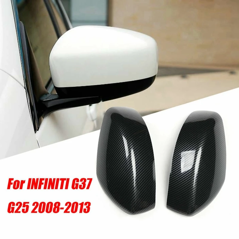 

Rearview Mirror Cover Rearview Side Mirror Cap Cover Real Carbon Fiber For Infiniti G25 G37 2007-2013