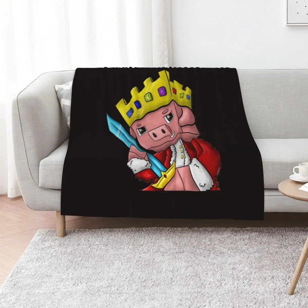 

Technoblade Merch Technoblade Logo Gifts For Fans Throw Blanket Sofa Quilt Furry Quilt Luxury Throw Blankets