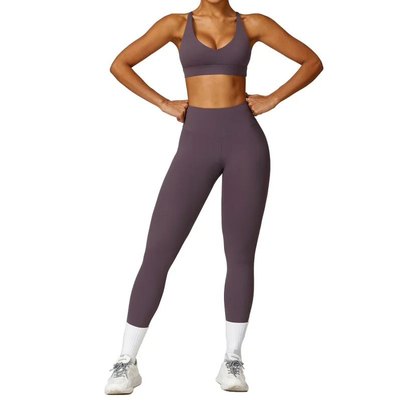 Zipper Quick-Drying Long-Sleeved Tight Yoga Suit Spring High-Strength Running Fitness Sports Suit for Women8455