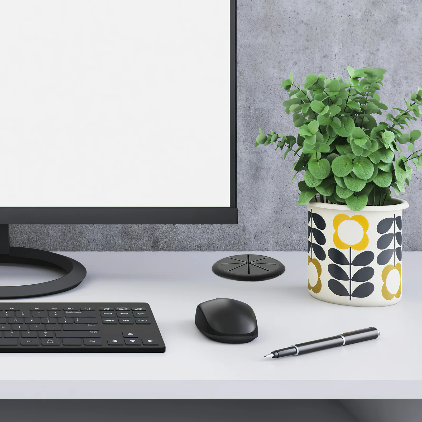 

5Pcs Desk Grommet 2 Inch Wall Hole Cover for Cables Wire Organizer for Office Furniture Scratch Protection Smooth Finish