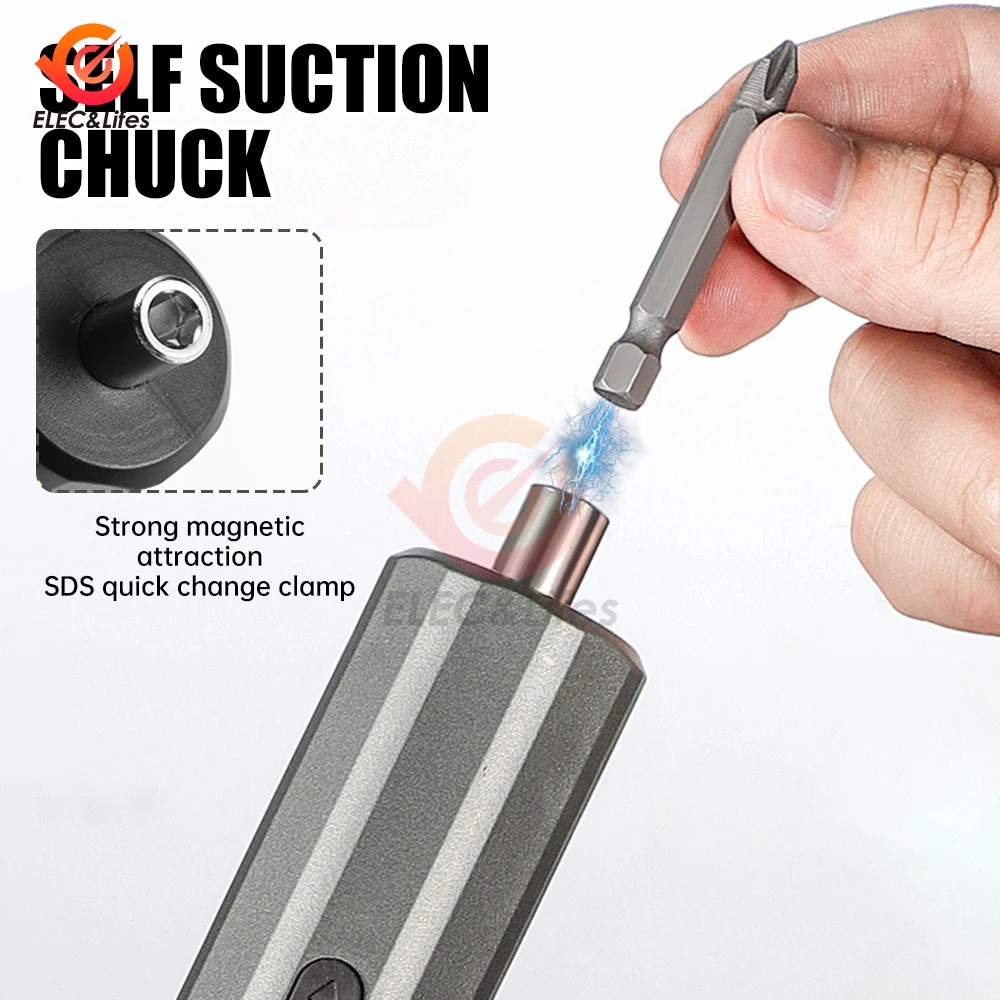 Mini Cordless Electric Screwdriver Rechargeable 2000mah Adjustment Power Drill Multi-function Disassembly Torque Repair Tools