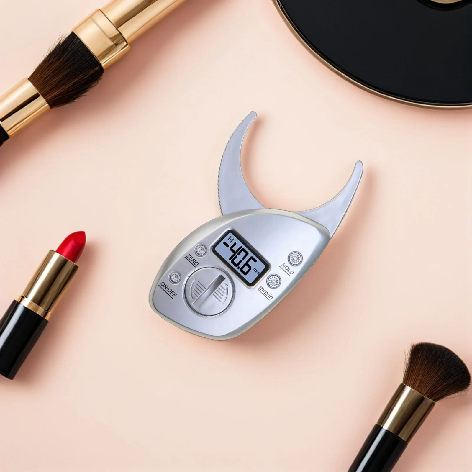 

1 шт., цифровой штангенциркуль для быстрого чтения, инструмент для измерения жира, прозрачный дисплей, портативный фитнес-штангенциркуль для активного отдыха