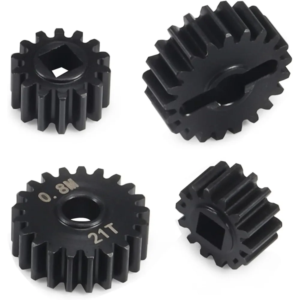 

AMK Steel 14T-21T Capra Portal Gears, 27% UTB10 Overdrive Metal Gear for 1/10 RC Crawler F9 Axial Capra Upgrades (14T-21T)