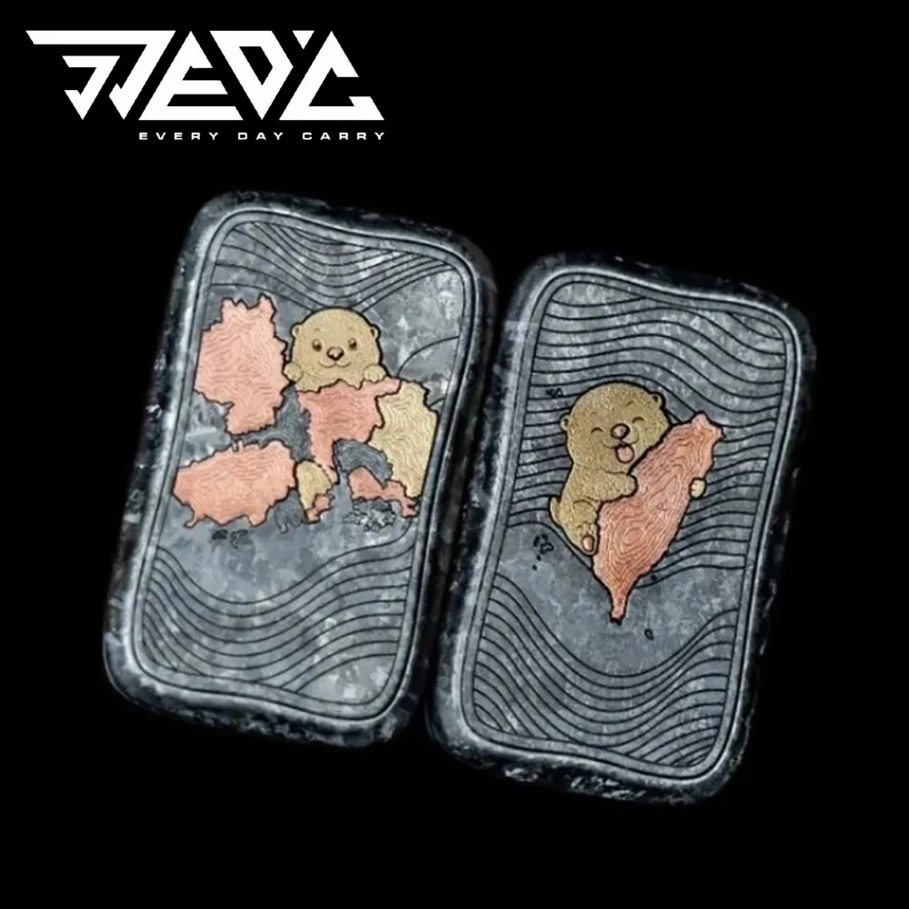 JJEDC Ice Crystal Titanium Unlimited Push Slider Limited Edition For GUANGZHOU Exhibition Physics Toys Limited To 105PCS