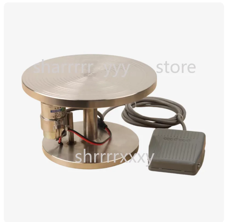 Stainless Steel Electric Ceramic Turntable – 360° Rotating Platform for Carving, Painting, Gold Plating & Line Art