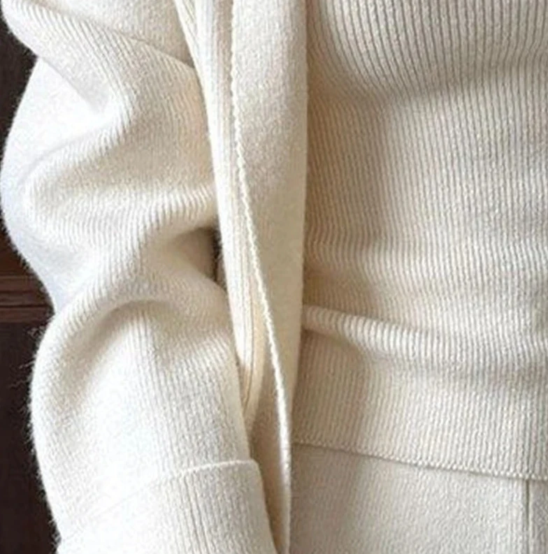 مجموعة سترة محبوكة فرنسية جديدة وبسيطة وراقية لفصل الخريف تتميز بجديد #6