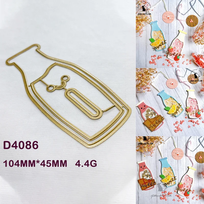 Drift Bottle Shaker Card Frame Metal Cutting Dies DIY Scrapbooking Hang Tag Greeting Card Handmade Paper Craft Embossing
