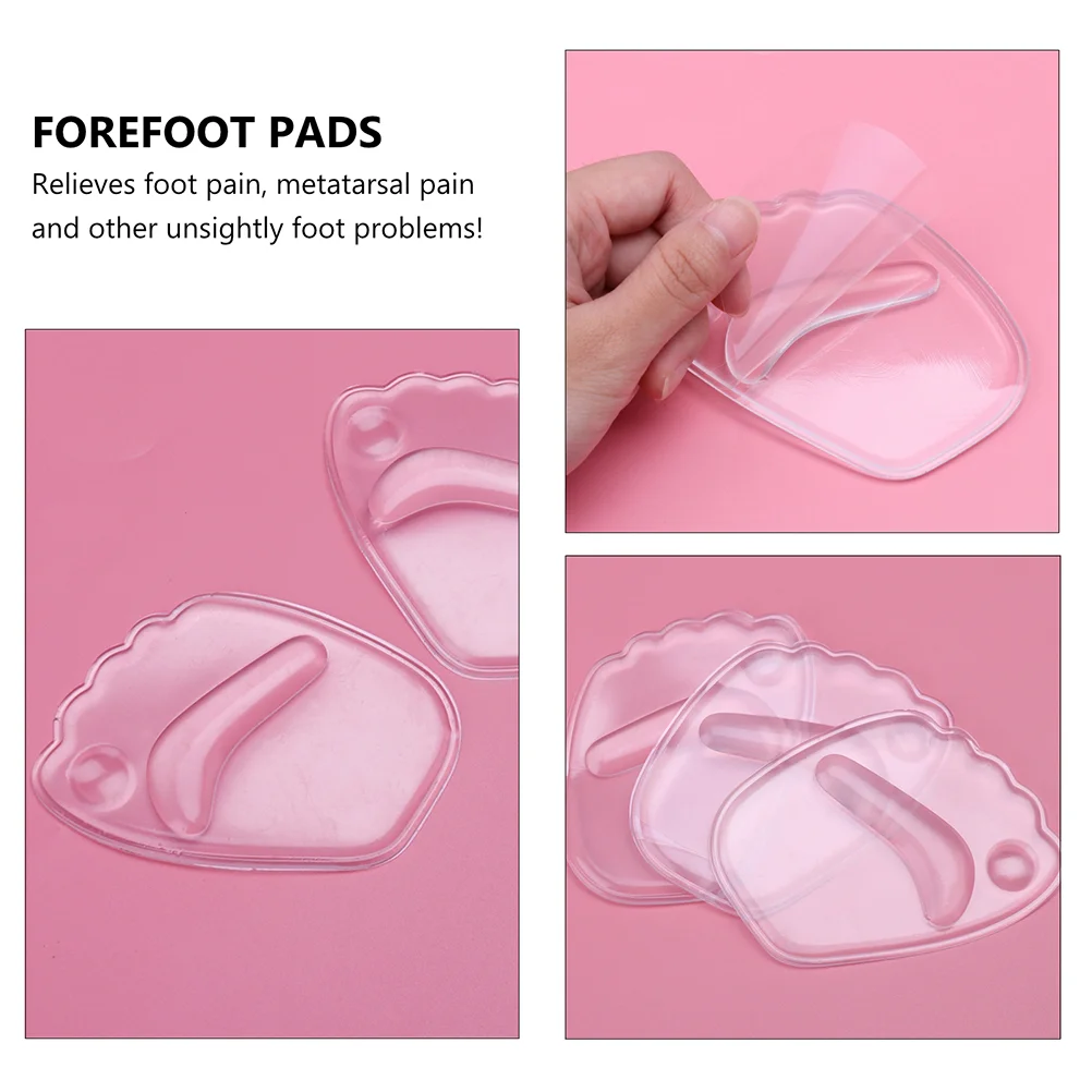 3D Silicone Forefoot Pad of Cushions Women Insoles Heels Shoe Inserts High Pu Miss