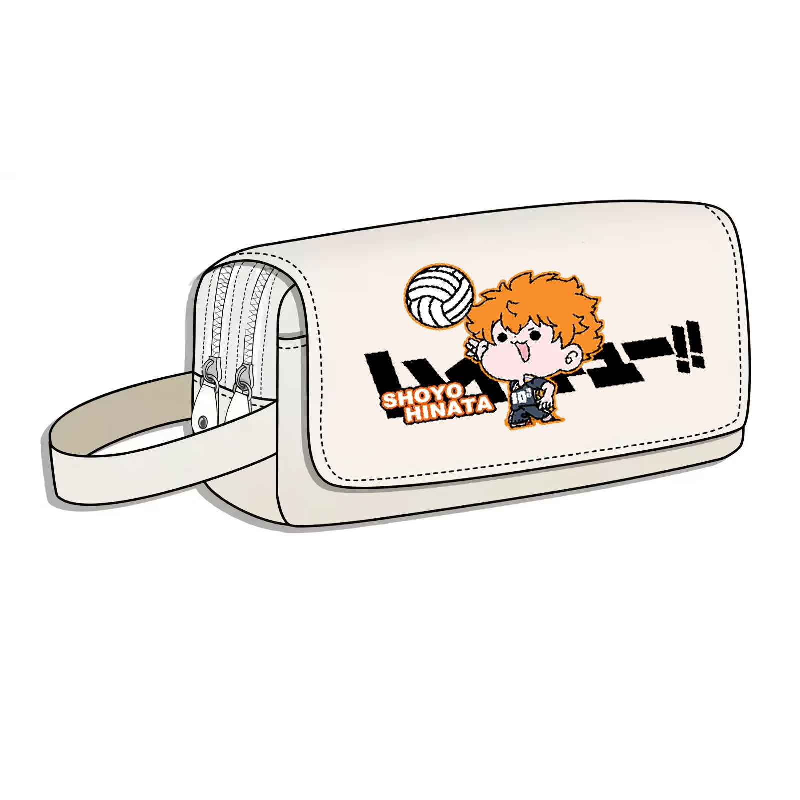 Anime Haikyuu!! VBC Large School Pencil Bag Cartoon Multi-function Stationery Storage Bags Oxford Pen Bags Make up Cosmetic Bag