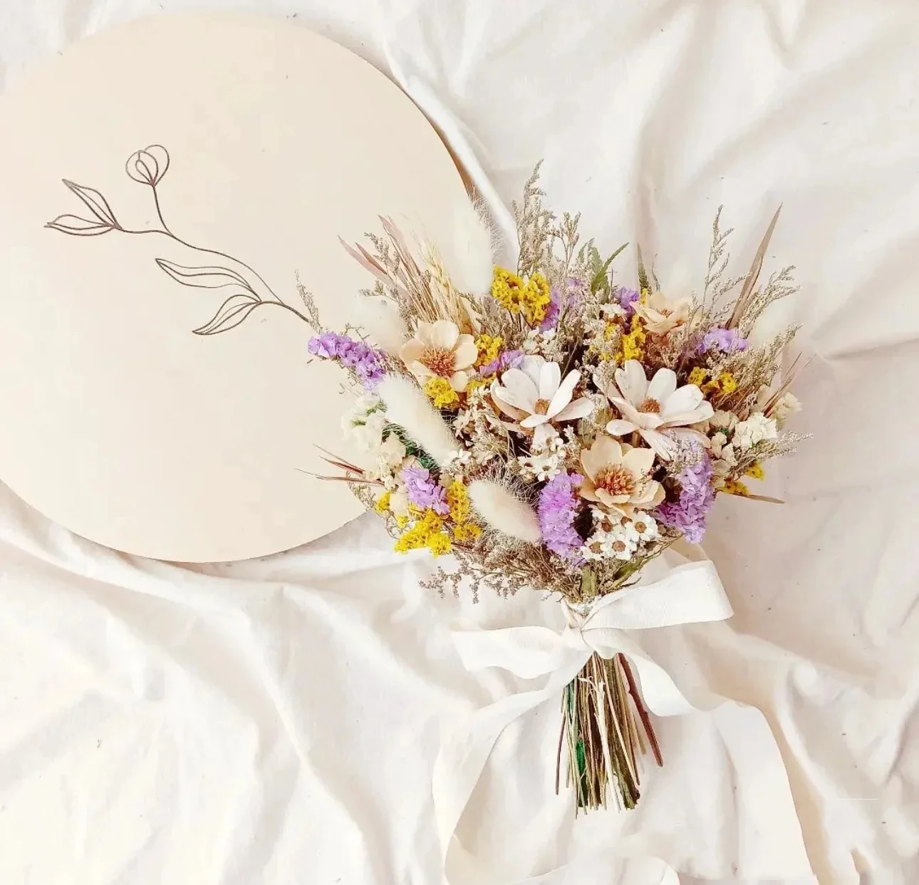 

Dried Bridesmaid Bouquets 25cm Dried Natural Lavender Flower Wedding Table Home Decoration Photo Props DIY Small Bouquets