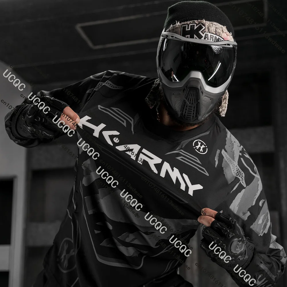 New Mountain Bike Motorcycle Endurance Printed Long Sleeved T-shirt Men's Downhill Off-road Breathable Paintball Jersey Tops - view 4
