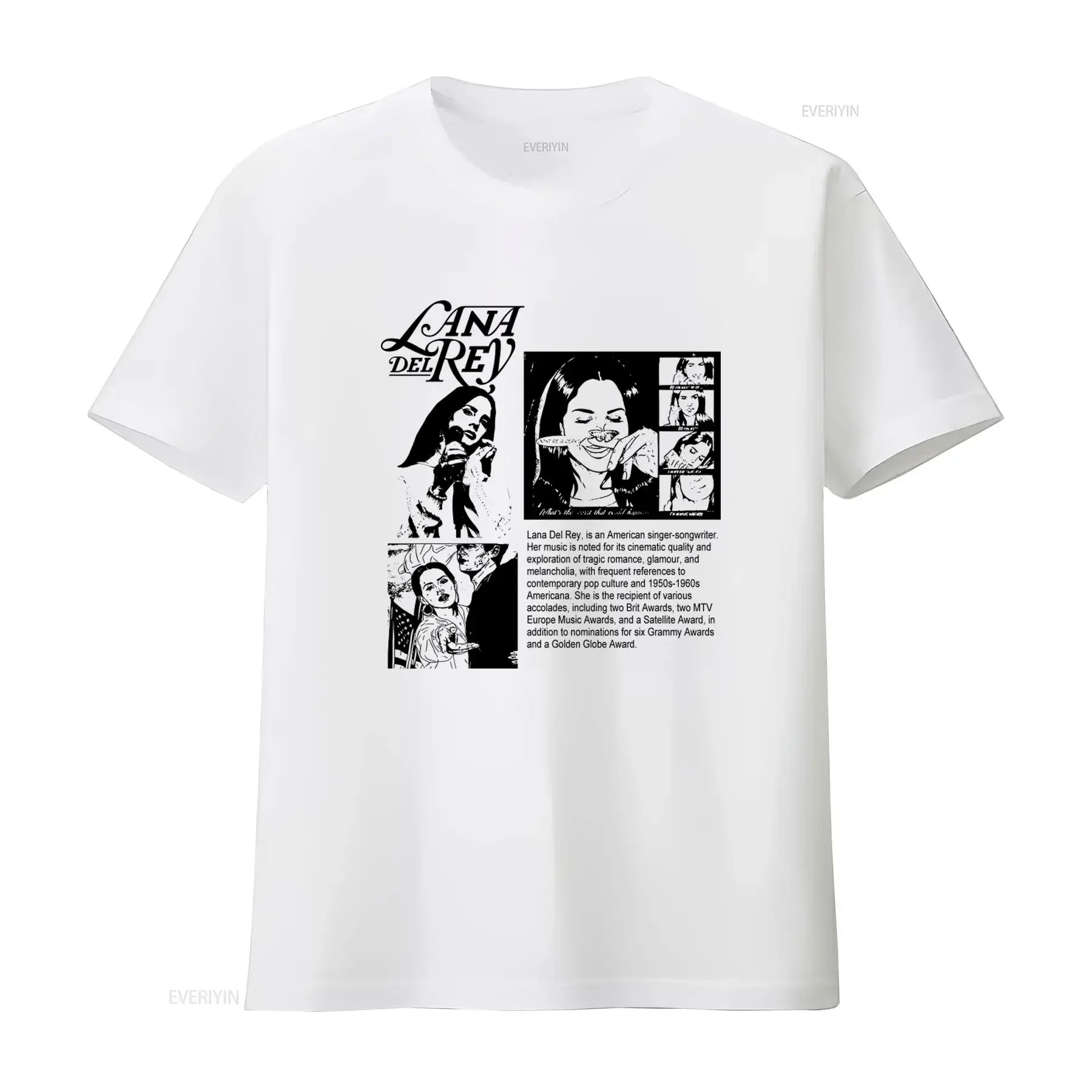 Lana Del Rey Vintage T Shirt American Singer Songwriter Design vintage Washed Slightly Soft designer clothes