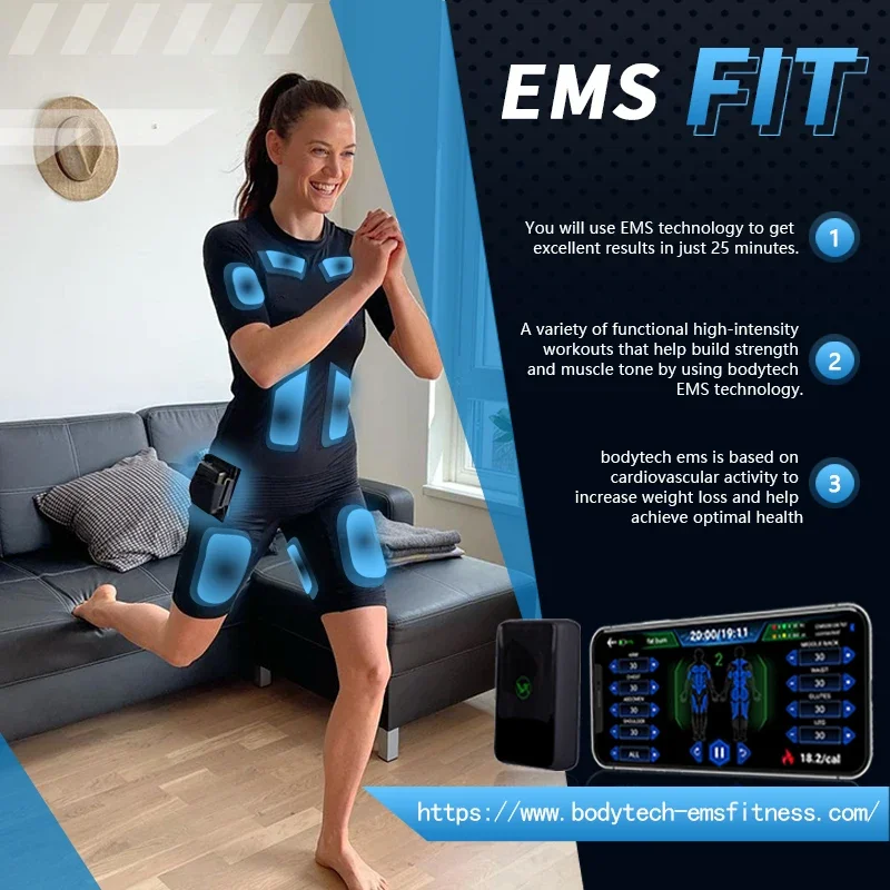 

Electronic Muscle Stimulator Suit Ems Device