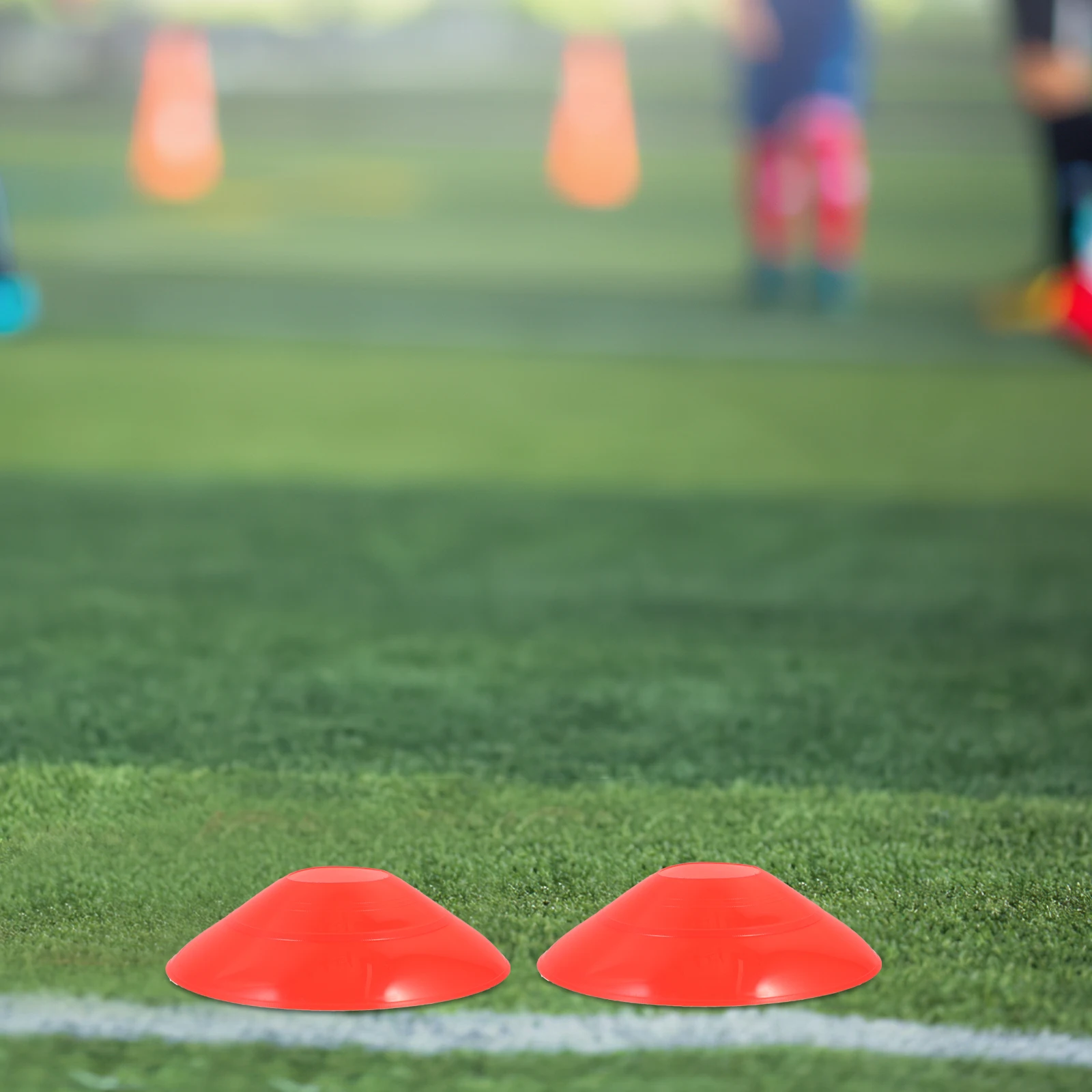 

1 set Football Training Marker Discs Bright Color Soccer Cones Portable Durable Grass Signs Plates Exercise Marking Supplies