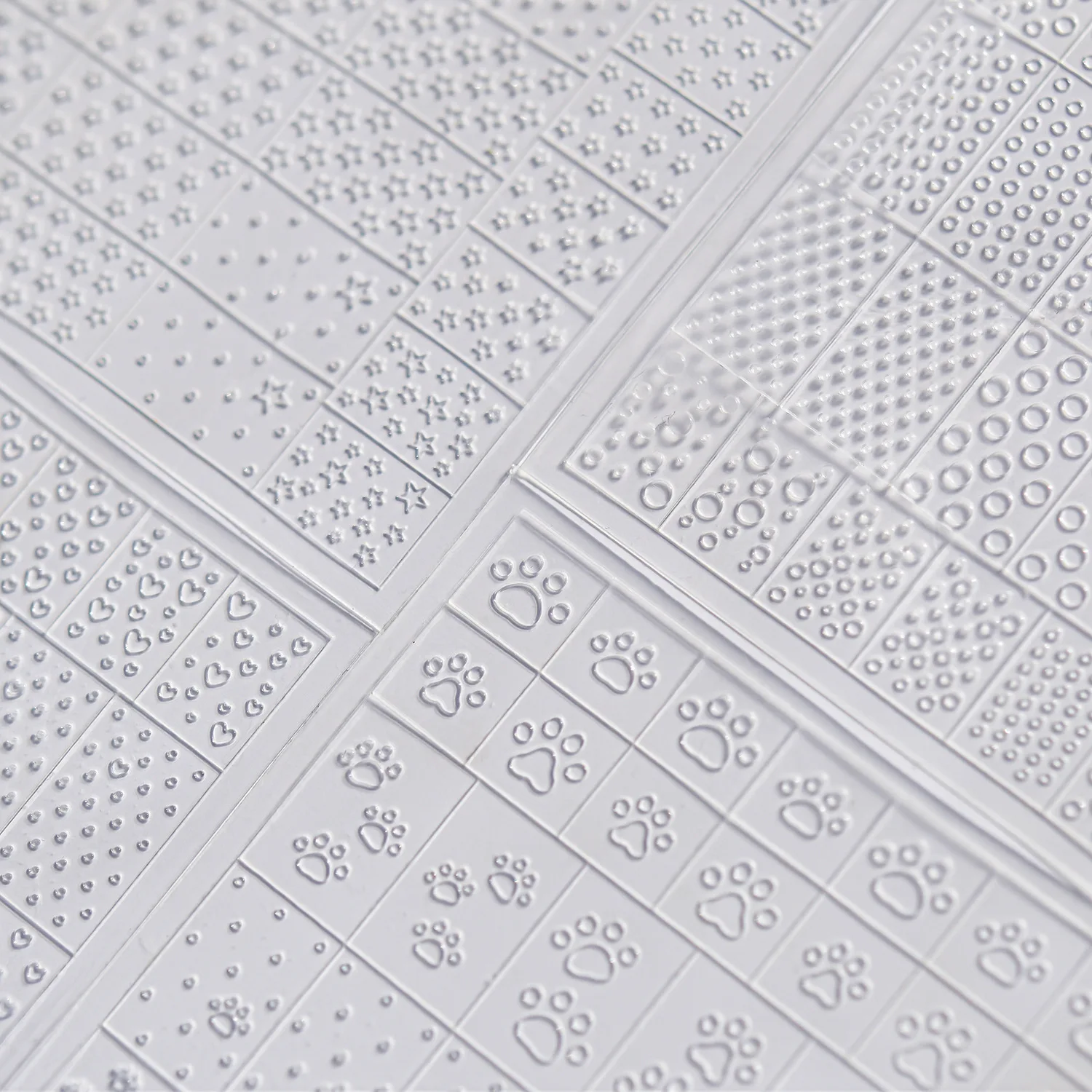 Nail art stencil hollow spray painting sticker; popular fresh style star and heart French nail art auxiliary tool