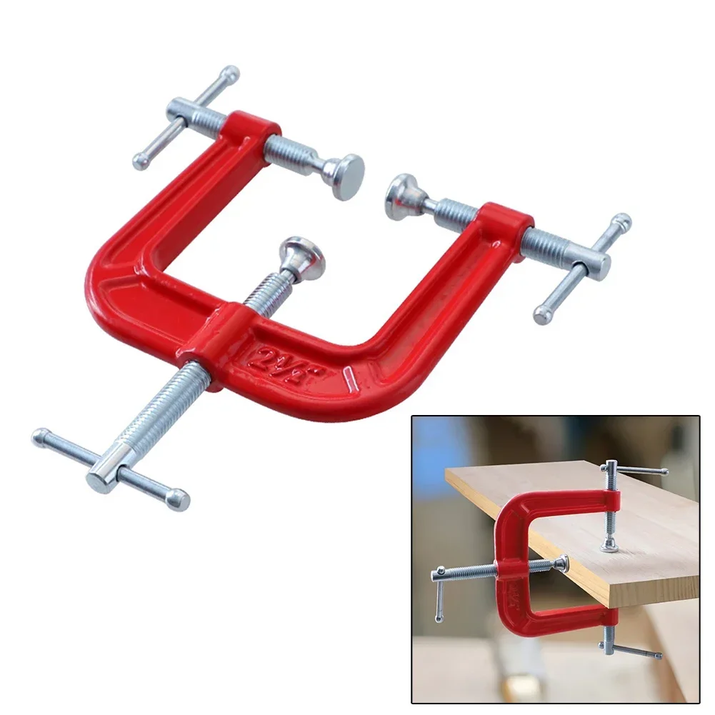 Three Way Clip Clamp G Type Heavy Duty Woodworking Fixture Flat Board Carpentry G-shaped Clamp DIY Fixing Clips Woodworking Tool