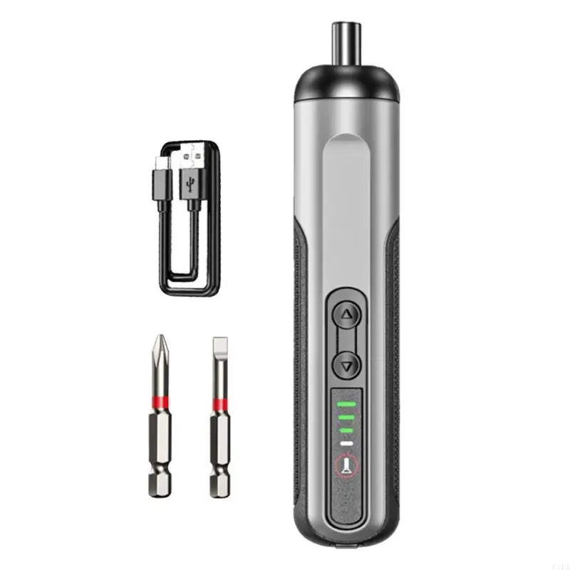 

Electric Screwdriver Adjustable Speed Drill 2000mah Rechargeable Removable Replaceable Power Tool with LED Light