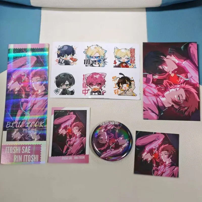 11Pcs/Pack Anime Gift Bag Collection Toy sticker Cute Laser badge LOMO Card Postcard Laser Card birthday gift